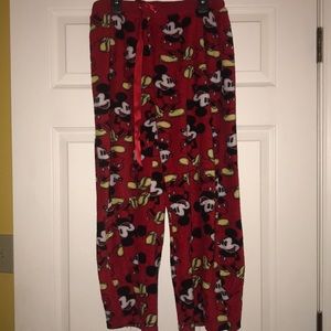 Mickey Mouse fuzzy PJ pants